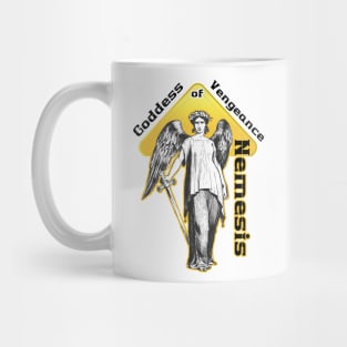 Greek Mythology Revenge of Nemesis with Sword of Punishment Mug